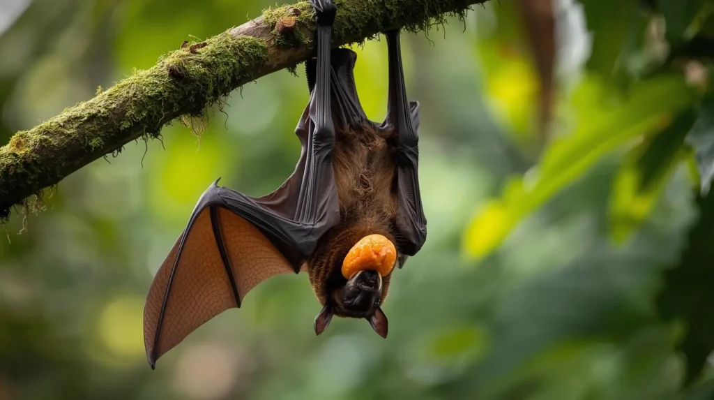 নিপা ভাইরাস: কারণ, লক্ষণ, চিকিৎসা ও প্রতিরোধের সম্পূর্ণ গাইড 3 ছবির জন্য ইমেজ প্রম্পট ফলখেকো বাদুড় Pteropus s