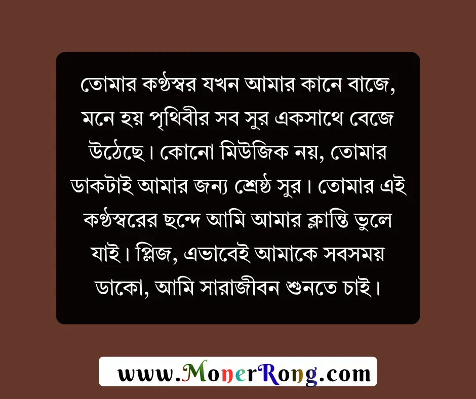 গার্লফ্রেন্ডের সাথে রোমান্টিক মেসেজ