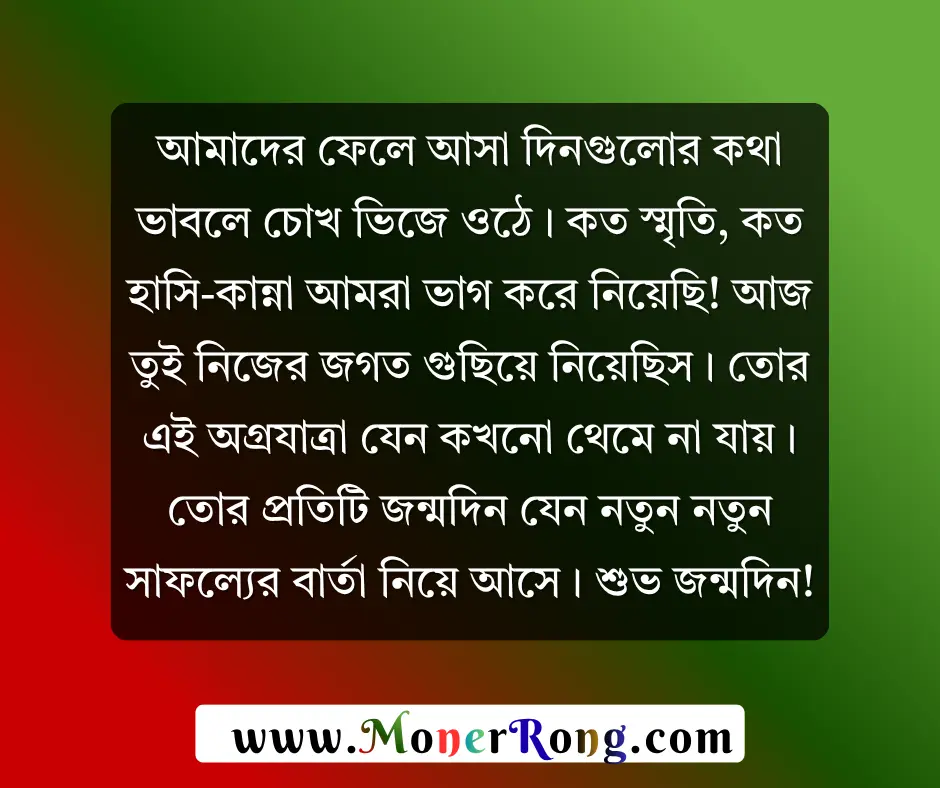 ছোট ভাইয়ের জন্মদিনের শুভেচ্ছা স্ট্যাটাস