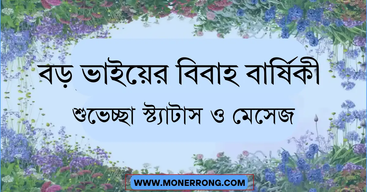 বড় ভাইয়ের বিবাহ বার্ষিকী শুভেচ্ছা