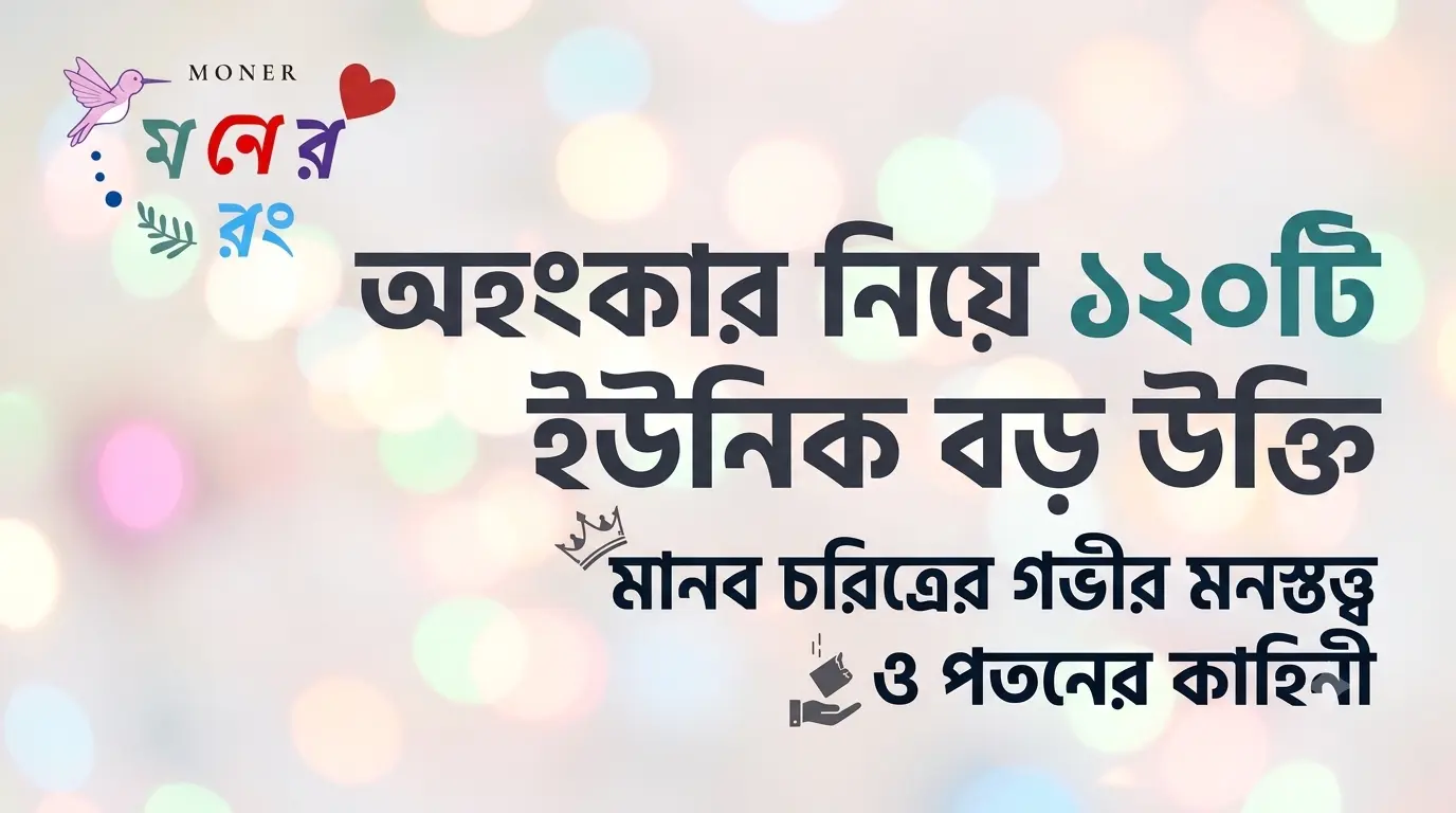 অহংকার নিয়ে উক্তি