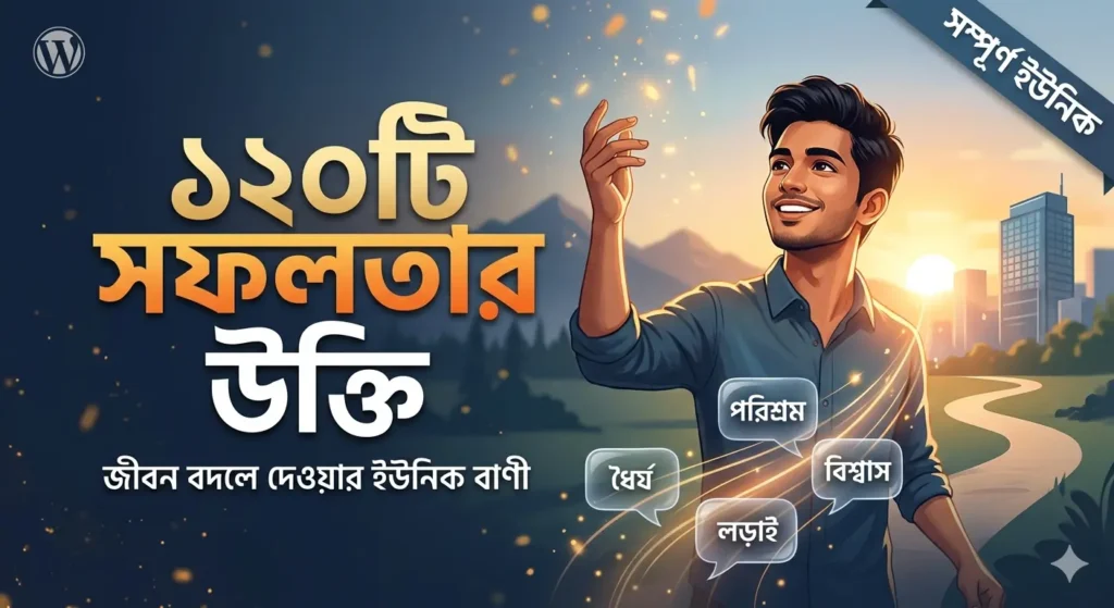সফলতা নিয়ে উক্তি, ক্যাপশন ও স্ট্যাটাস কালেকশন ২০২৬