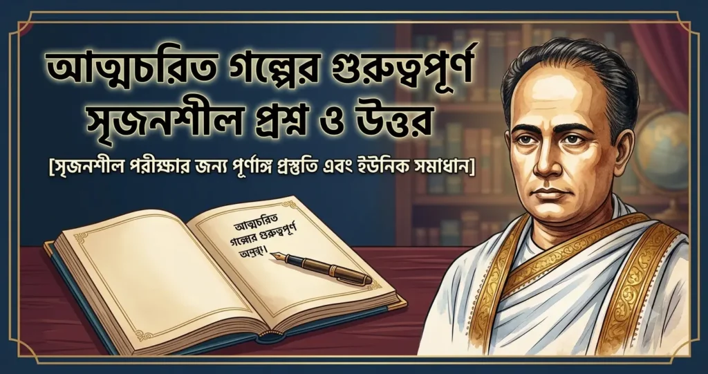 আত্মচরিত গল্পের গুরুত্বপূর্ণ সৃজনশীল প্রশ্ন ও উত্তর