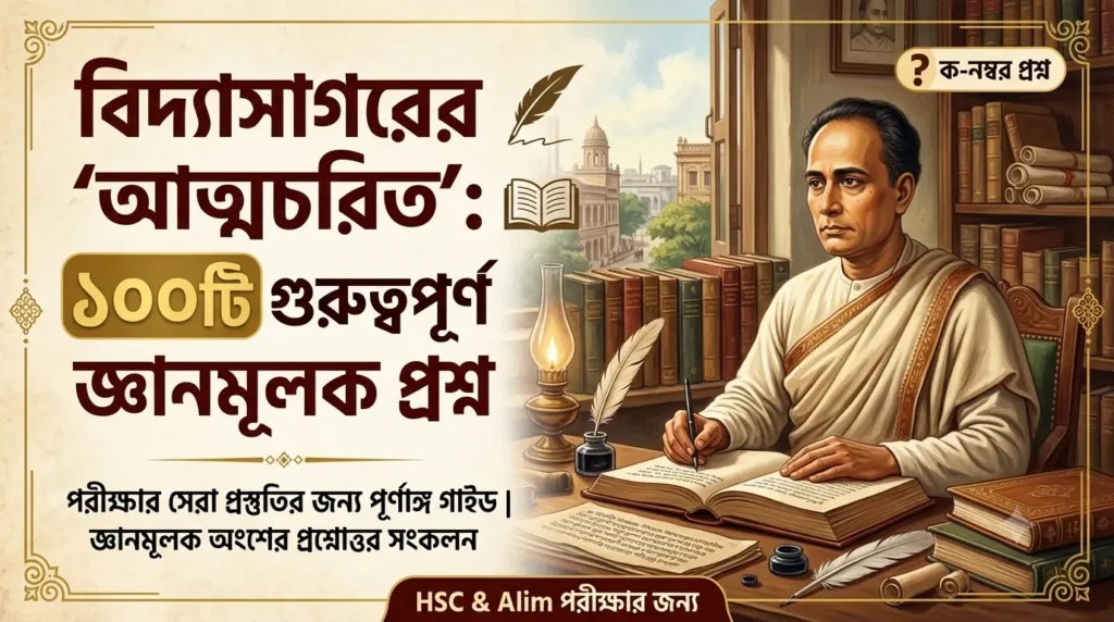 আত্মচরিত গল্পের ১০০টি বাছাই করা জ্ঞানমূলক প্রশ্ন ও সমাধান