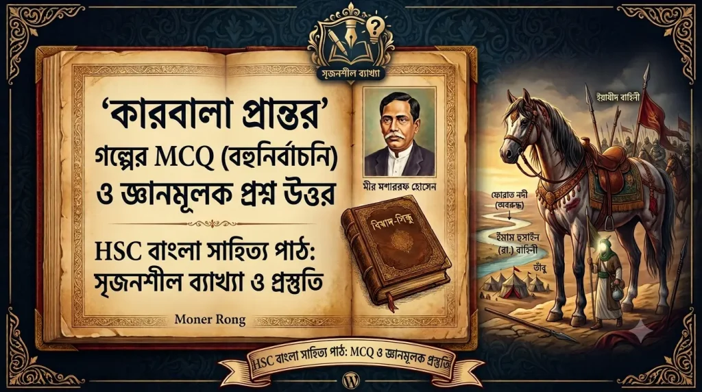 কারবালা প্রান্তর গল্পের MCQ