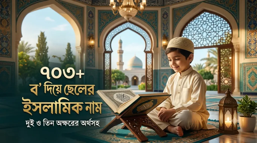 ৭০০+ (B) ব দিয়ে ছেলেদের ইসলামিক নাম: দুই ও তিন অক্ষরের অর্থসহ