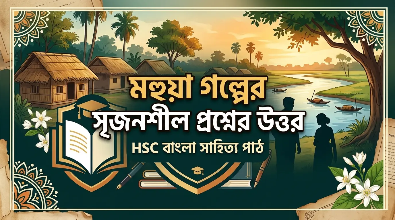 মহুয়া গল্পের সৃজনশীল প্রশ্নের উত্তর HSC বাংলা সাহিত্য পাঠ