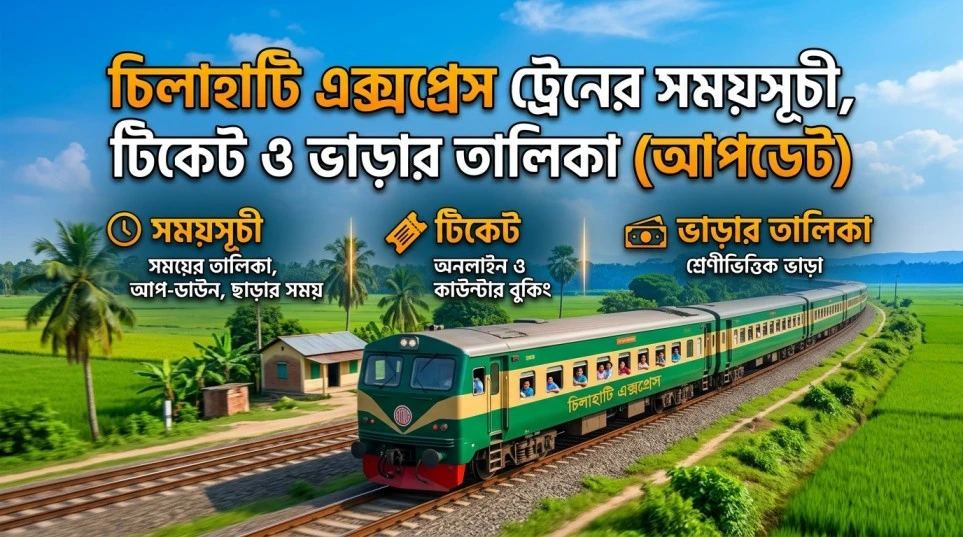 চিলাহাটি এক্সপ্রেস ট্রেনের সময়সূচী, টিকেট ও ভাড়ার তালিকা (আপডেট)