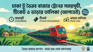 ঢাকা টু ভৈরব বাজার ট্রেনের সময়সূচী