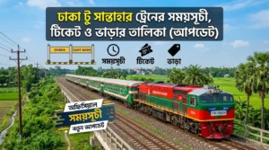 ঢাকা টু সান্তাহার ট্রেনের সময়সূচী