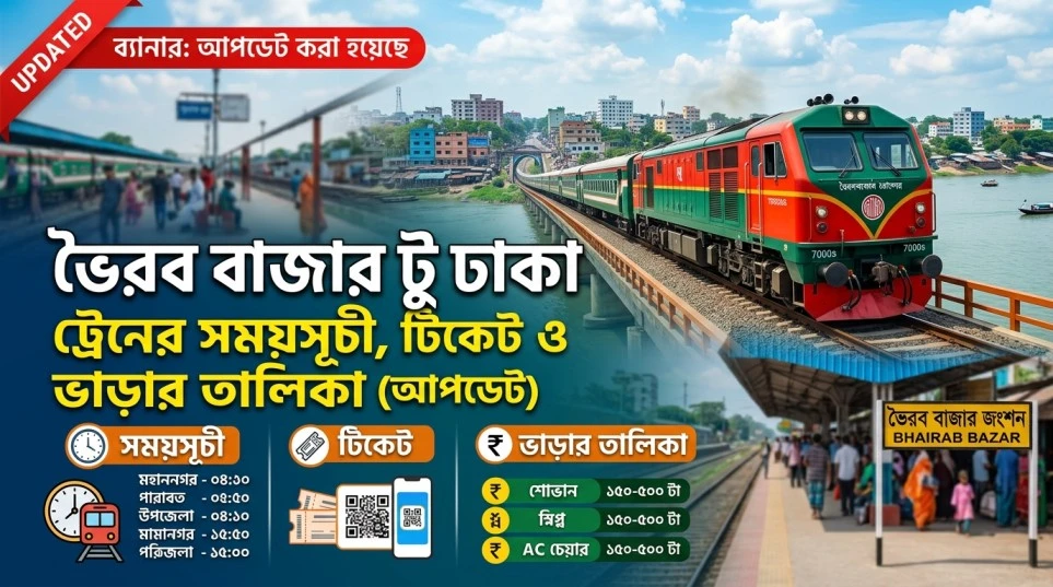 ভৈরব টু ঢাকা ট্রেনের সময়সূচী