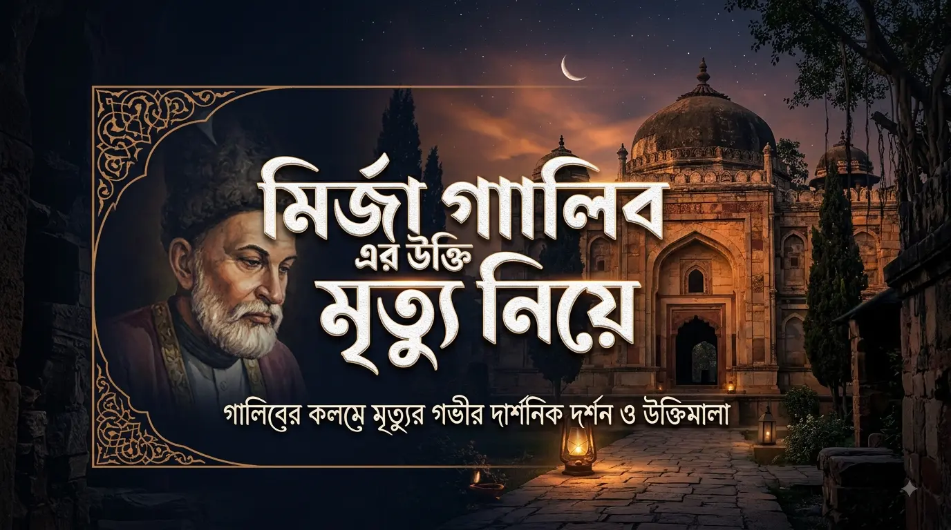 মির্জা গালিব এর উক্তি মৃত্যু নিয়ে