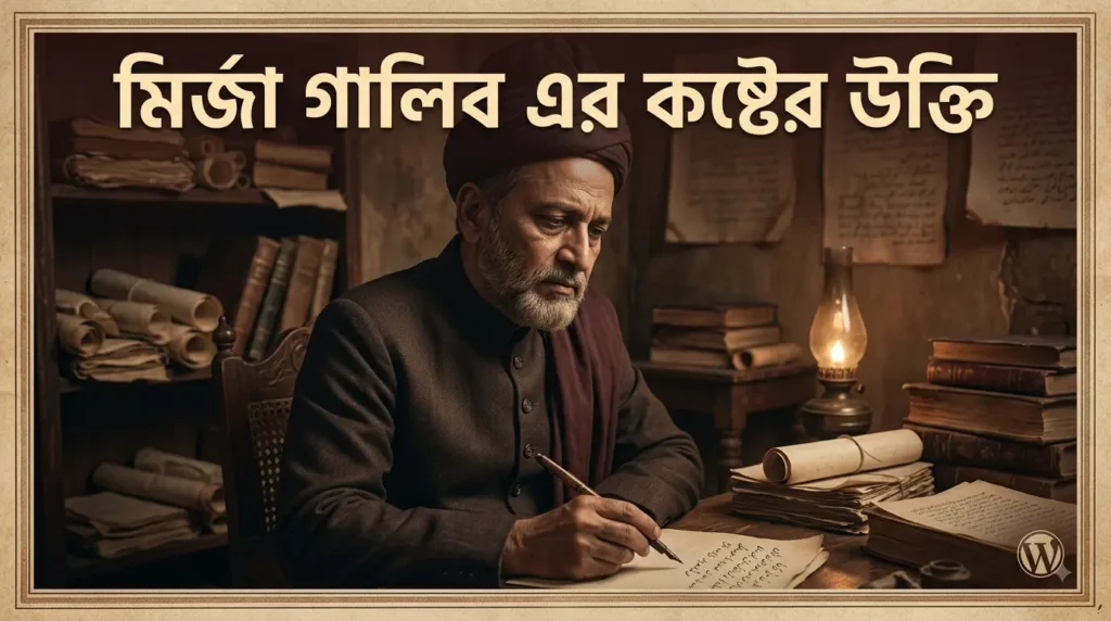 মির্জা গালিব এর কষ্টের উক্তি: মির্জা গালিব এর শায়েরি