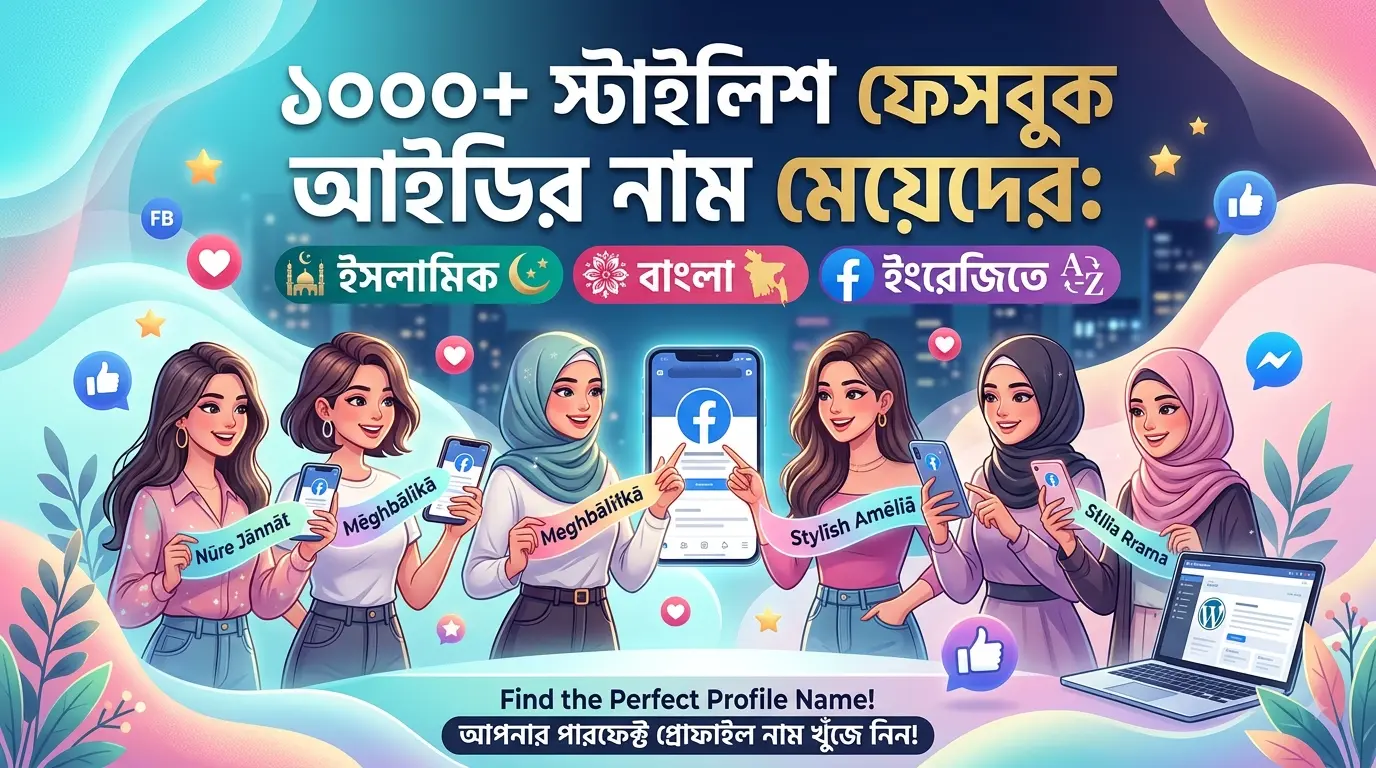 স্টাইলিশ ফেসবুক আইডির নাম মেয়েদের